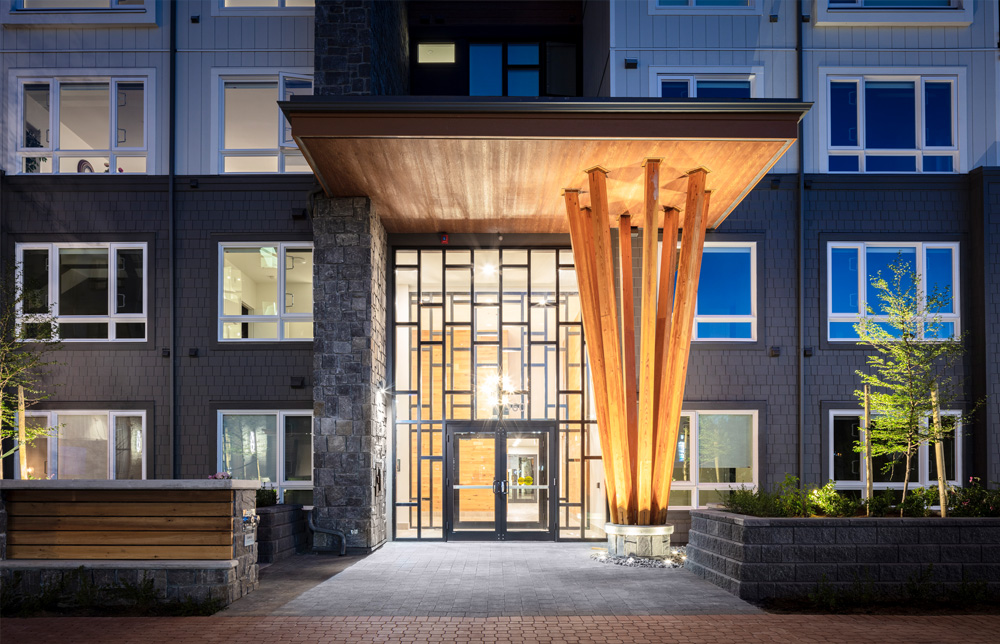 entrance way to Belmont residences